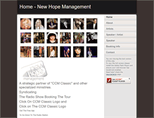 Tablet Screenshot of newhopemanagement.com